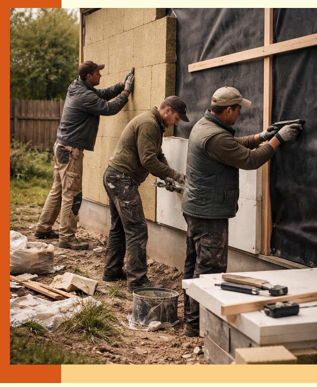 Утепление дачного дома под ключ в Пушкине