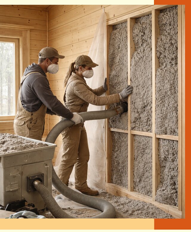 Утепление дачного дома эковатой в Пушкине от 1568 руб./м2 — комплексно, ТепломастерПшн