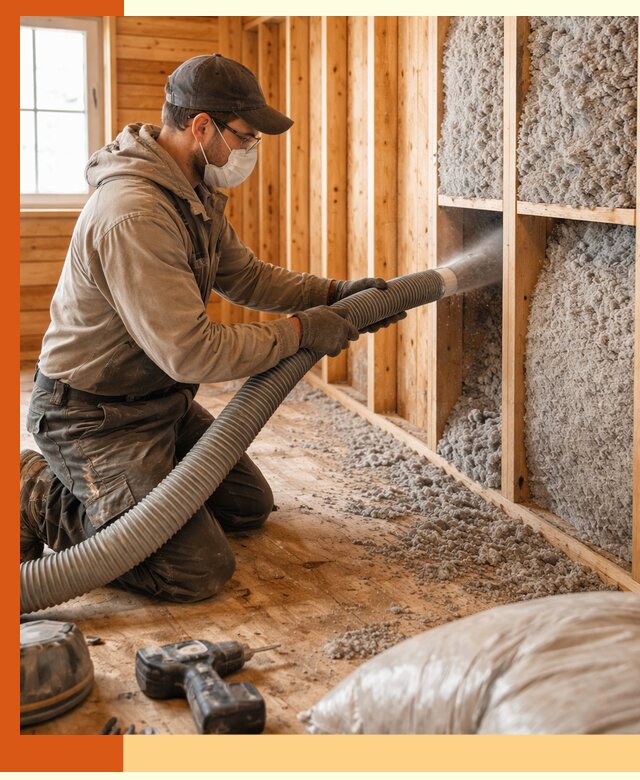 Утепление дачного дома эковатой в Пушкине — быстро и надёжно