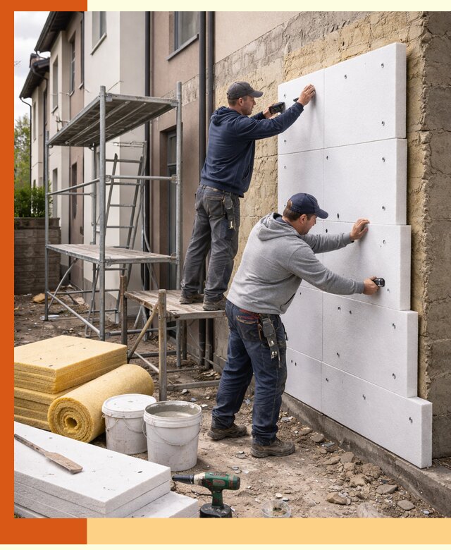 Утепление таунхауса с гарантией комфорта в Пушкине