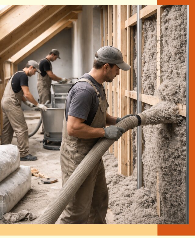 Утепление таунхауса эковатой в Пушкине от 2380 руб./м² — монтаж и задувка | ТепломастерПшн