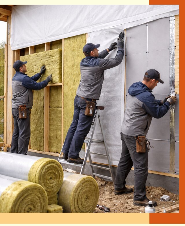 Утепление каркасного дома в Пушкине от 4543 руб./м2 — профессионально | ТепломастерПшн