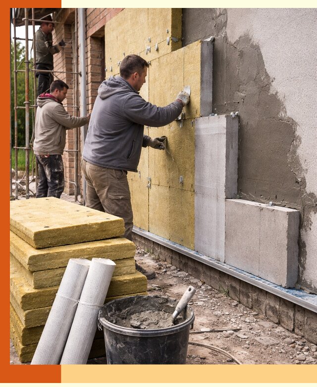 Утепление кирпичного дома под ключ в Пушкине