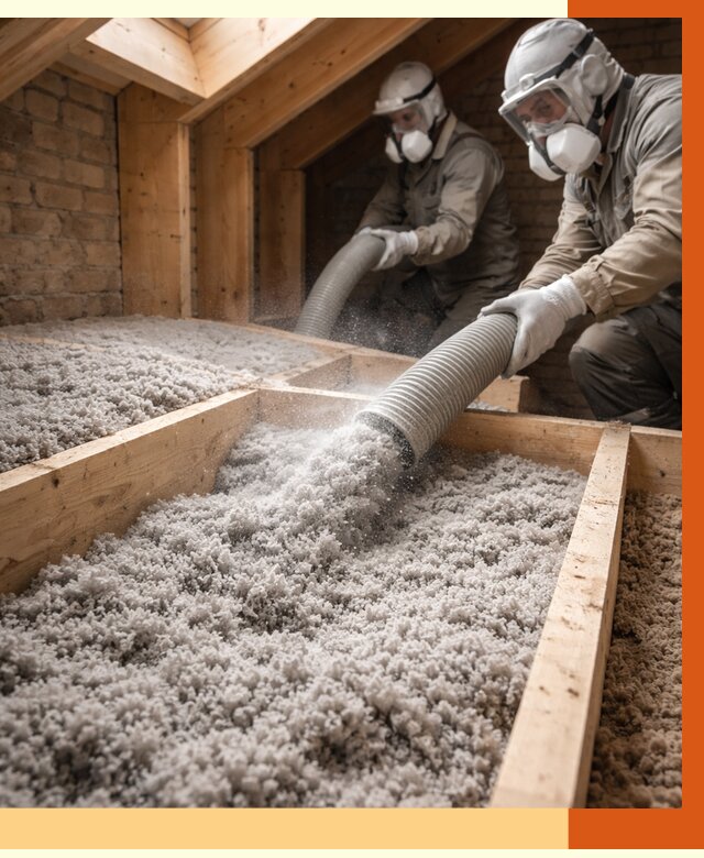 Утепление коттеджа эковатой в Пушкине от 2704 руб./м² — комплексная задувка и монтаж | ТепломастерПшн