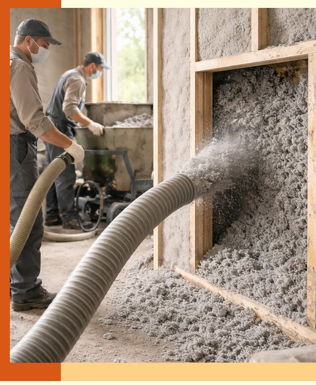 Утепление коттеджа эковатой в Пушкине с гарантией качества