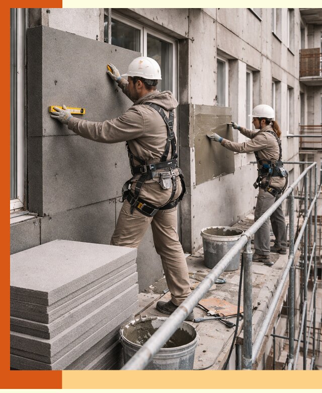 Утепление квартиры снаружи под ключ в Пушкине