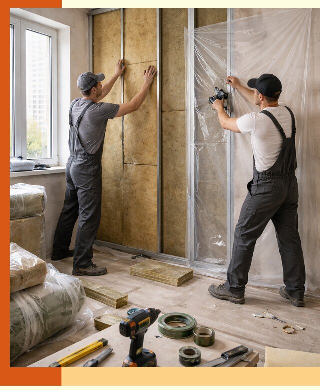 Утепление квартиры изнутри профессионально в Пушкине