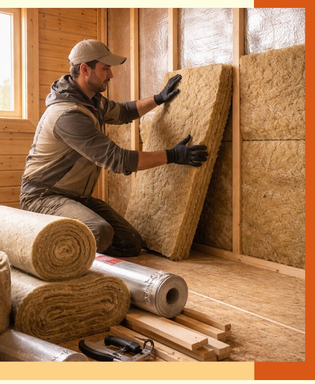 Утепление бани в Пушкине под ключ от 4868 руб./м2 — утеплить потолок, пол и стены | ТепломастерПшн