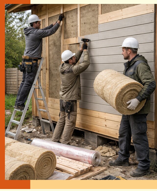 Утепление бани снаружи в Пушкине профессионально и надежно
