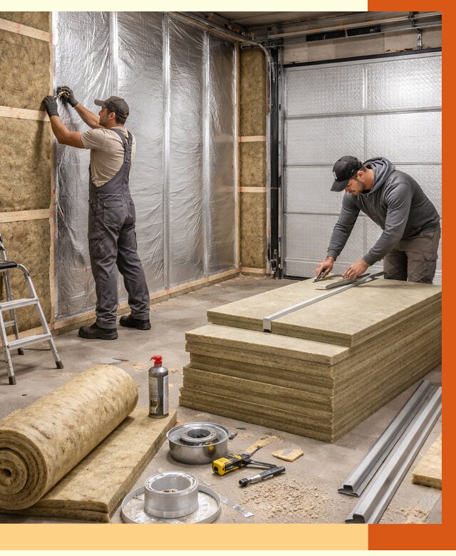 Утепление гаража в Пушкине от 4868 руб/м2 — комплексное утепление ворот и стен | ТепломастерПшн