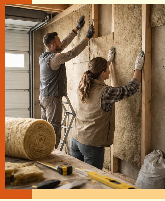 Утепление гаража изнутри в Пушкине: быстро и надежно