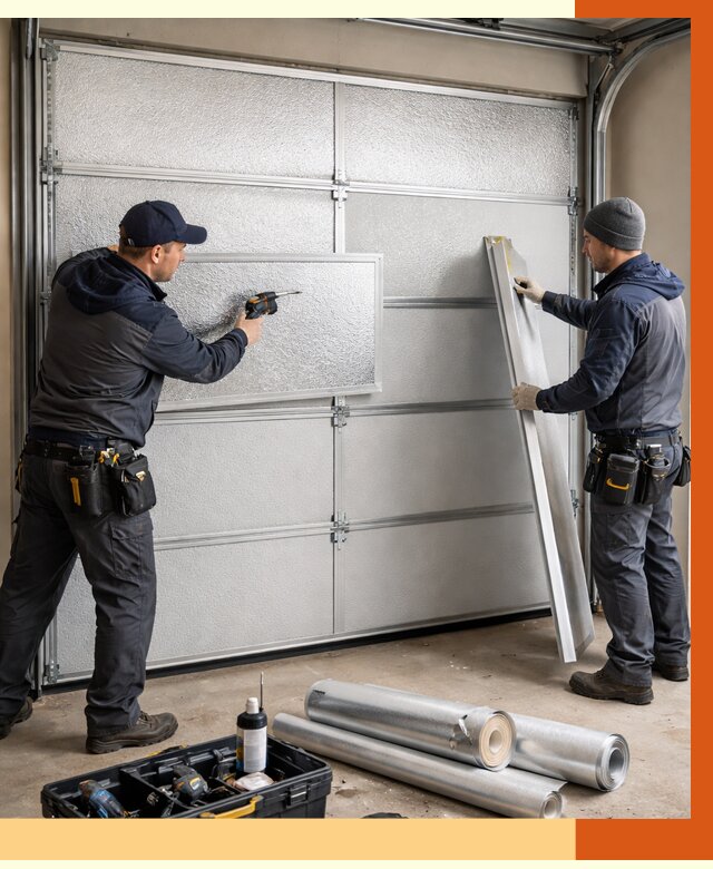 Утепление гаражных ворот в Пушкине от 8491 руб/м2 — надежно и быстро | ТепломастерПшн