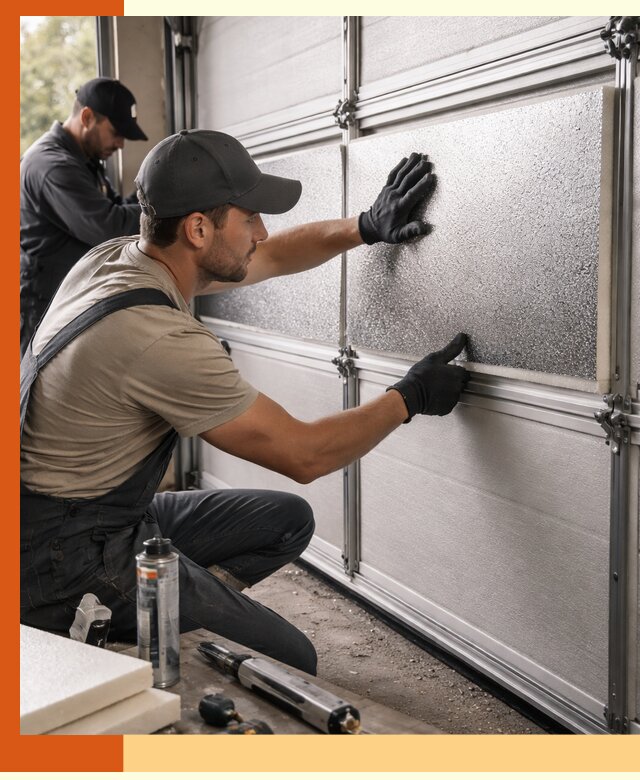 Утепление гаражных ворот в Пушкине качественно и надежно