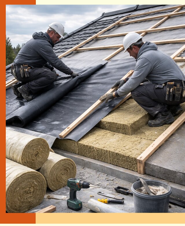 Утепление крыши снаружи в Пушкине: профессиональная теплоизоляция