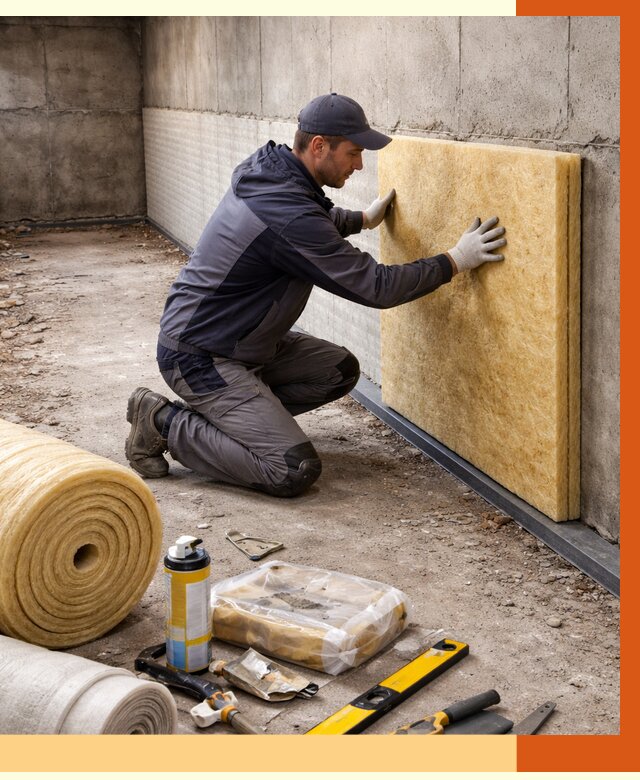 Утепление фундамента изнутри в Пушкине от 4543 руб./м2 — работы под ключ | ТепломастерПшн