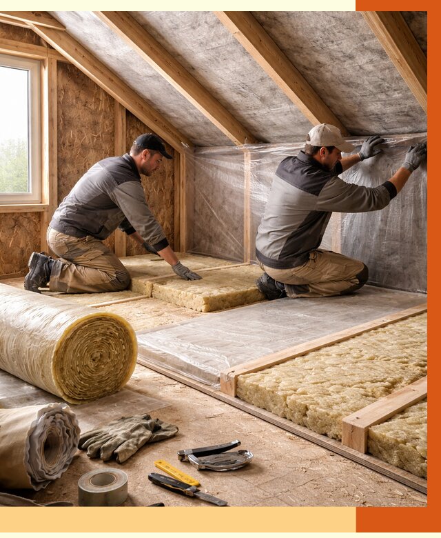 Утепление чердака в Пушкине от 8113 руб/м² — теплоизоляция и комплексное утепление под ключ | ТепломастерПшн