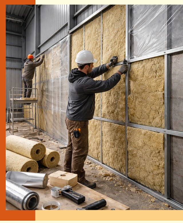 Утепление ангара в Пушкине — профессиональная теплоизоляция помещений