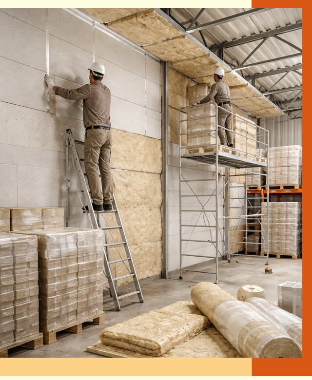 Утепление склада готовой продукции в Пушкине от 2109 руб./м2 — комплексно | ТепломастерПшн