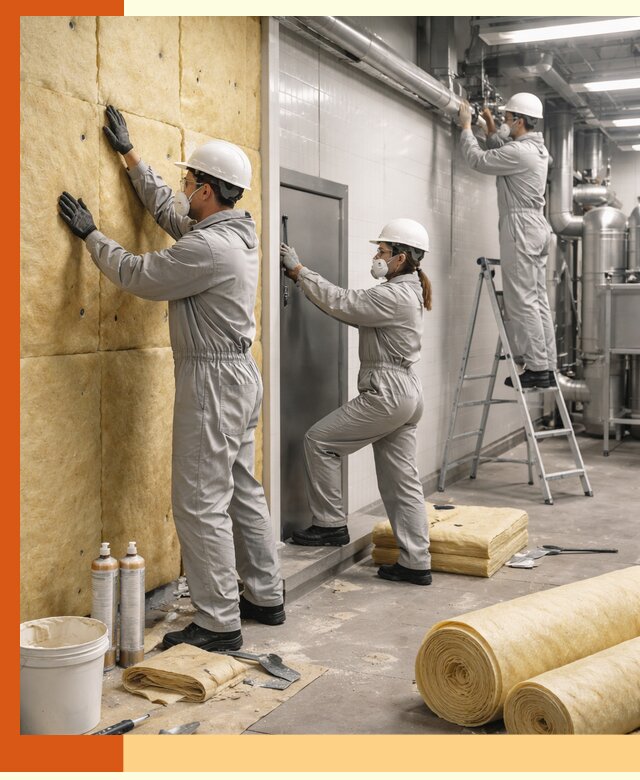 Утепление пищевого цеха под ключ в Пушкине