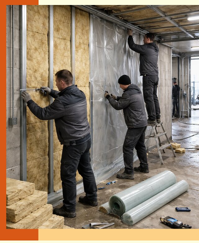 Профессиональное утепление автомойки в Пушкине для любого типа помещений