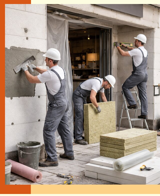 Утепление кафе в Пушкине: профессиональная теплоизоляция и монтаж