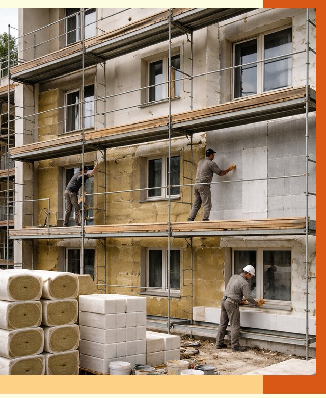 Утепление гостиницы в Пушкине от 7788 руб./м2 — комплексно, ППУ, под ключ | ТепломастерПшн