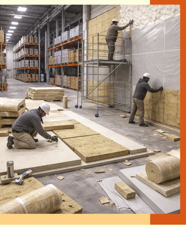 Утепление складского терминала в Пушкине от 8113 руб./м² под ключ | ТепломастерПшн