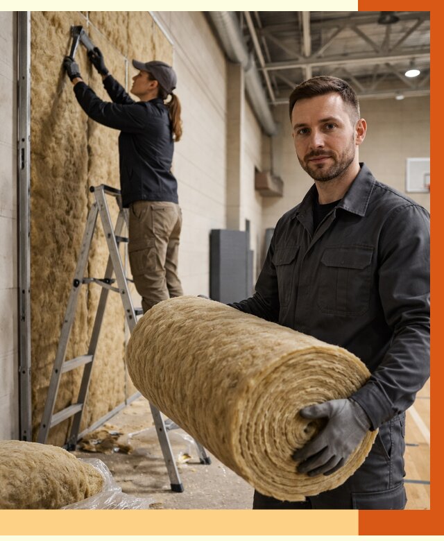 Утепление спортзала в Пушкине от 8113 руб/м2 — комплексное утепление под ключ | ТепломастерПшн