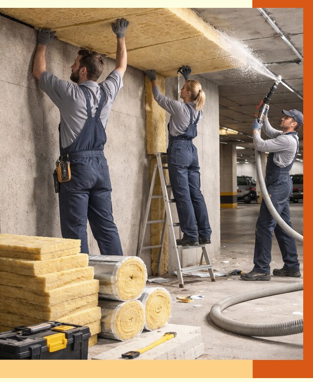 Утепление паркинга в Пушкине от 7356 руб./м2 — работы под ключ | ТепломастерПшн