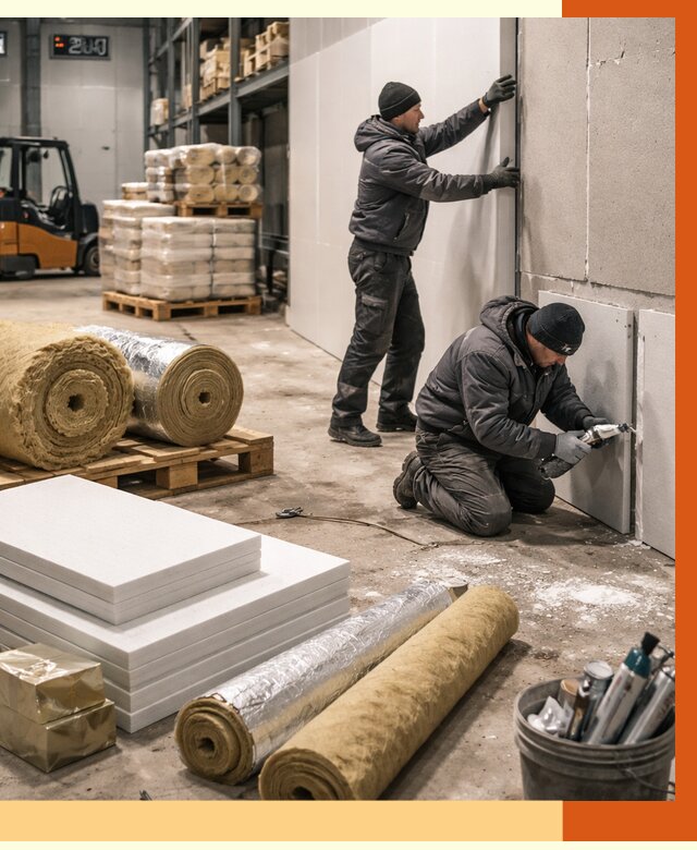 Утепление холодного склада в Пушкине от 9194 руб/м2 — комплексное под ключ | ТепломастерПшн