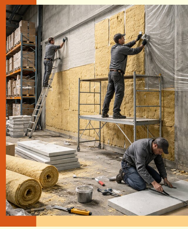 Утепление холодного склада под ключ в Пушкине