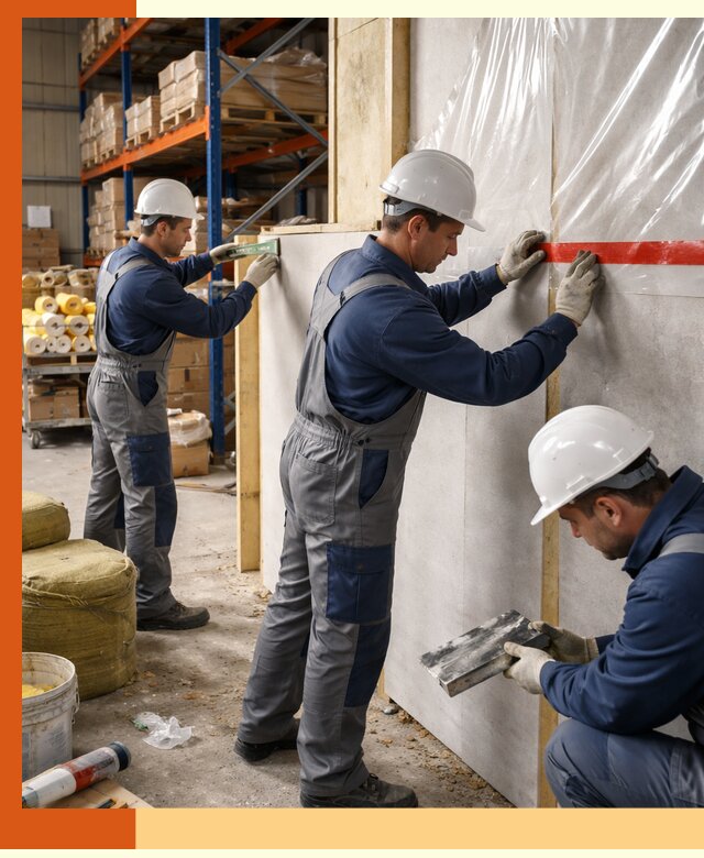 Утепление теплого склада под ключ в Пушкине