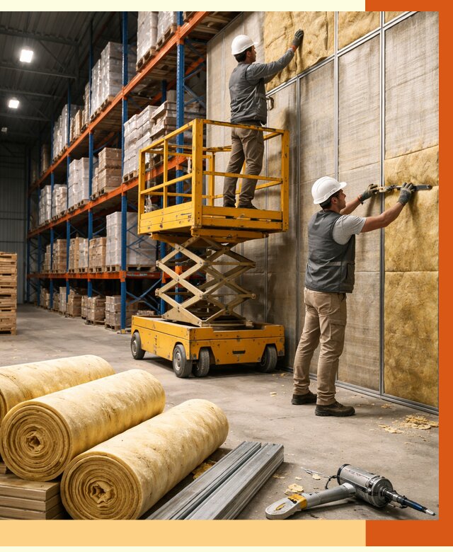 Утепление торгового склада в Пушкине от 3461 руб/м2 — комплексно и под ключ | ТепломастерПшн