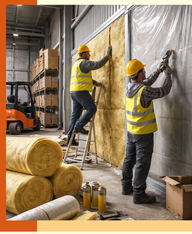 Утепление склада с техникой в Пушкине под ключ