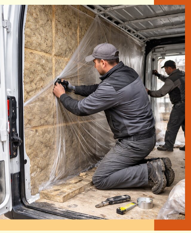 Утепление фургона в Пушкине от 17848 руб/м2 — утепление фургона ППУ и кузова | ТепломастерПшн