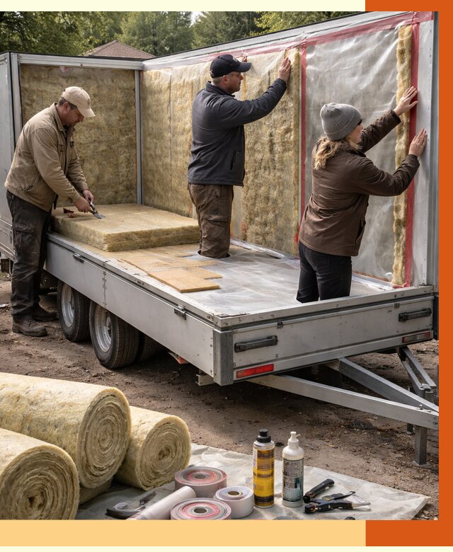 Утепление прицепа в Пушкине под ключ от 13521 руб. — комплекс от ТепломастерПшн