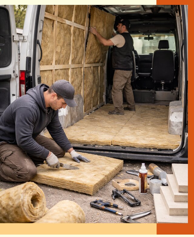 Утепление кемпера в Пушкине под ключ от 12980 руб. — профессионально | ТепломастерПшн