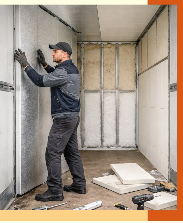 Утепление холодильного кузова в Пушкине от 14603 руб. под ключ | ТепломастерПшн