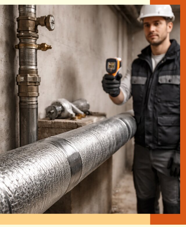 Утепление труб водоснабжения в Пушкине от 9194 руб. за м² — услуги ТепломастерПшн