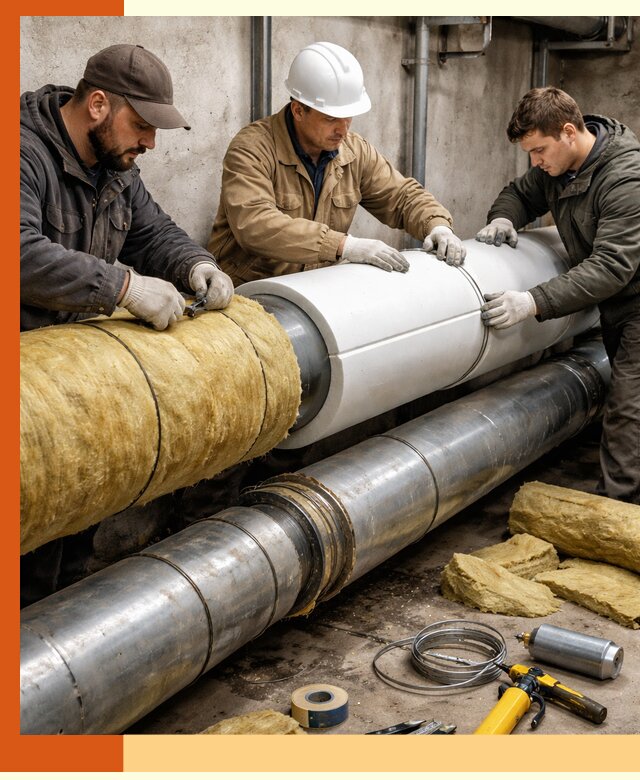 Утепление трубопровода в Пушкине с гарантией энергоэффективности