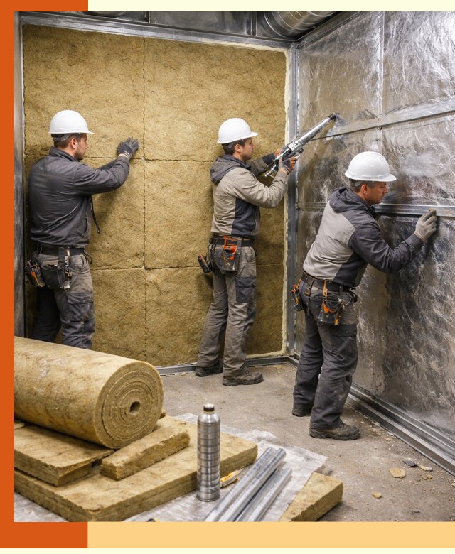 Утепление венткамеры в Пушкине — качественная теплоизоляция и шумопоглощение