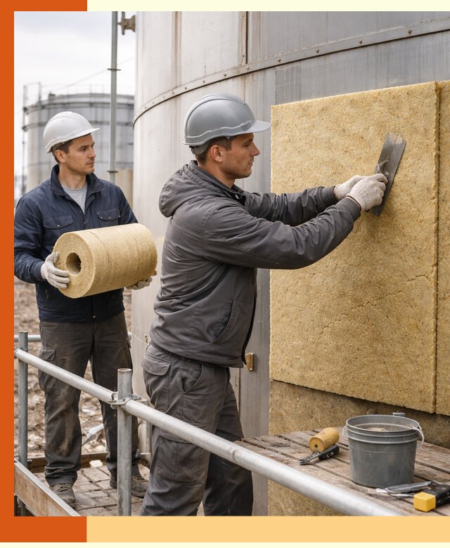 Профессиональное утепление резервуара и теплоизоляция в Пушкине