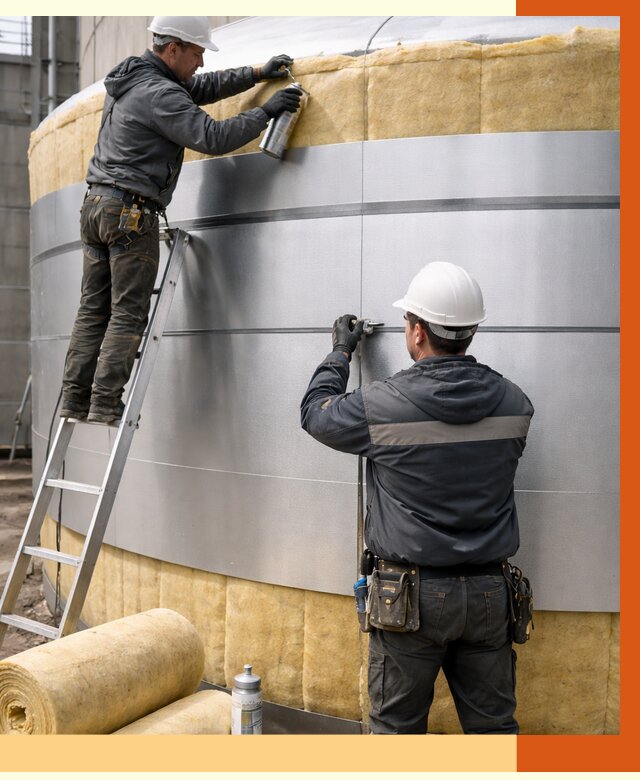 Утепление цистерны в Пушкине пенополиуретаном от 15685 руб. под ключ | ТепломастерПшн