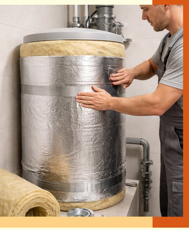 Утепление бойлера в Пушкине от 4868 руб. под ключ | Утепление ППУ | ТепломастерПшн