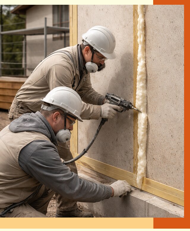 Утепление сип панелей ППУ в Пушкине от 5192 руб. под ключ | ТепломастерПшн