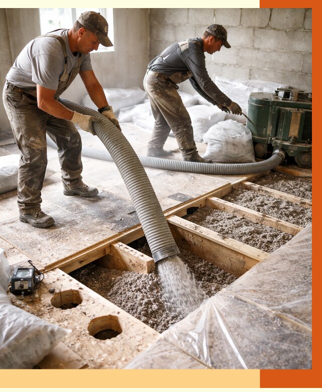 Заполнение пустот перекрытий в Пушкине от 4868 руб. под ключ | ТепломастерПшн