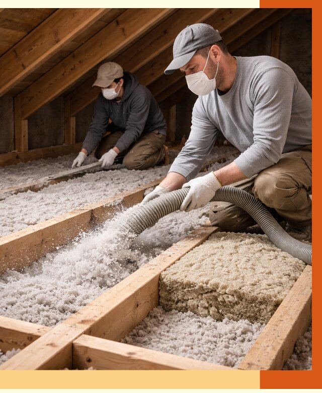 Заполнение полостей чердачного перекрытия в Пушкине от 4868 руб. | ТепломастерПшн