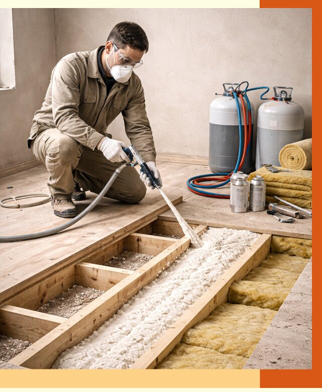 Заполнение полостей межэтажного перекрытия в Пушкине от 4543 руб. | ТепломастерПшн