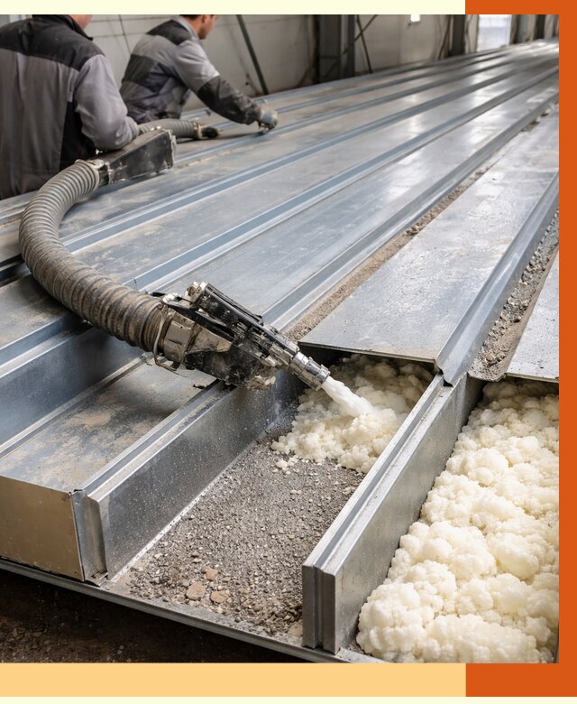 Заполнение пустот кровельных панелей в Пушкине от 7788 руб. под ключ | ТепломастерПшн