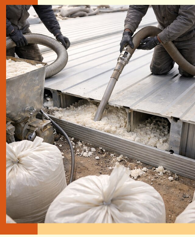 Заполнение пустот кровельных панелей пенными и мокрыми герметиками в Пушкине